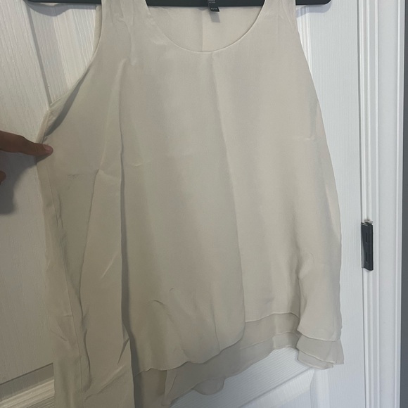 Eileen Fisher sheer tank blouse - Picture 5 of 5